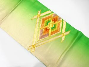 アンティーク　菱模様刺繍袋帯（材料）